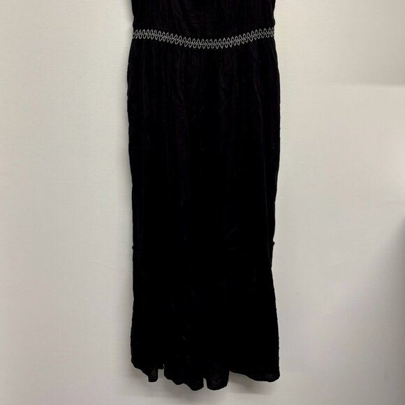 NWT Old Navy black dotted swiss with contrast stitching sun dress M - Picture 4 of 9